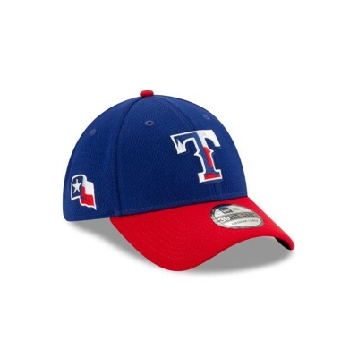 Texas Rangers Gorra | New Era MLB Batting Practice 39thirty Stretch Fit Cap Mexico - Azules
